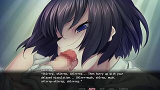 Tachibana the nurse gives a handjob and cumshot to her patient in this hentai hospital scene.