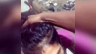 Wheelchair guy passionately sucks big black cock in public outdoor scene