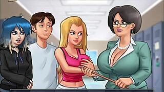 summertime saga episode 98 featuring erotic blonde scenes with big tits