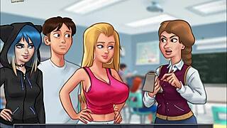 summertime saga episode 98 featuring erotic blonde scenes with big tits