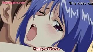 Asian redhead takes big cocks in hentai threesome compilation.