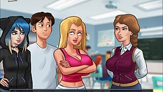 summertime saga episode 98 featuring erotic blonde scenes with big tits