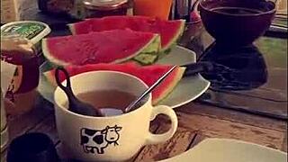 Sexy milf flashes nude in public outdoor spots while amateurs take hot snaps