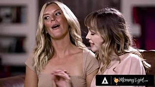 Hey, Watch This 18yo Stepdaughter Munch Stepmom’s Pussy!