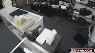 Sweet hottie chick Carley loves fucking large hard dick with cumshot