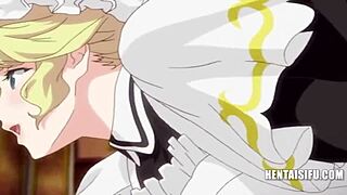 dedicated hentai maid surrenders to her master's intimate desires