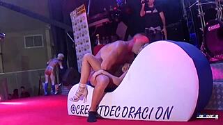 Big dick Victor Bloom in hot public sex action
