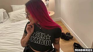 A classy Chilean bombshell with a perfect ass rides a monster cock in cowgirl before getting bent over for doggystyle pounding instead of her friend