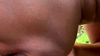 Ghetto bbw bitch fucks and sucks big black cock outdoors