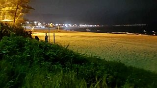 I went to the beach to gather the crew for a gangbang, but only one showed up and we ended up in complete dogging with xv red