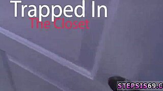 Hot teen teases with delivery blowjob to suspended stepsis