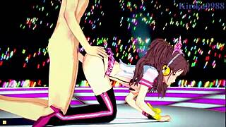 Naoto, Rise, and Yu in steamy threesome - Persona 4 hentai