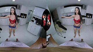 Beautiful latina fucks in VR