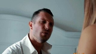 Petite babe totally owns her opponent's lawyer in hardcore action