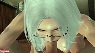 3D game of hentai nature with a fat girl giving a blowjob