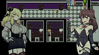 Corporate Succubus Bound In Lesbian Sex With Fingering