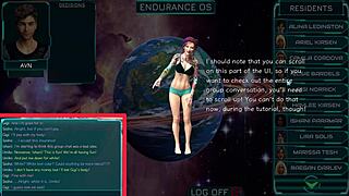 Just chilling with the girls in stranded space 11 web chat.