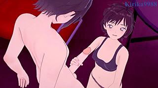 masumi sera and momiji ooka have intense sex in detective conan hentai