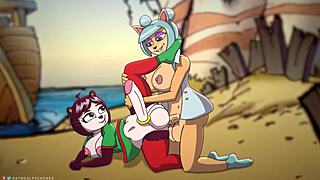 Megumi and Yaya Panda in Furry Hentai Adventure