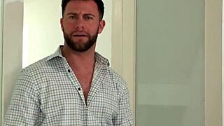 Guy banging his wife and their busty blonde neighbor hard.