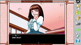 Immoral study with shirakawa reiko in retro hentai game 😈