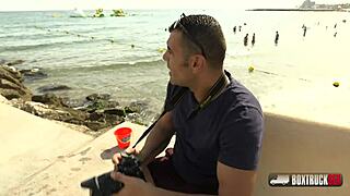 hey, wanna see beautiful spanish aysha get cum on her big ass outdoors?