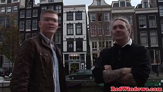 busty blonde hooker gets facial from eager tourist