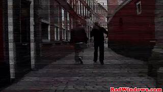 busty blonde hooker gets facial from eager tourist