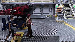 stranded in space, flirting with a half robot girl?