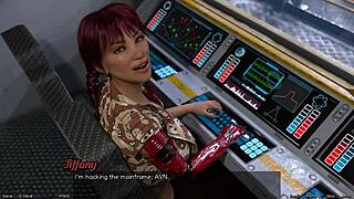 stranded in space, flirting with a half robot girl?