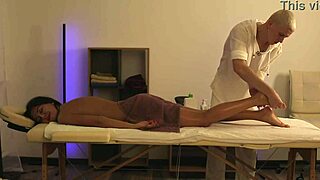 masseur seduces slutty pussy and fucks her passionately on the table