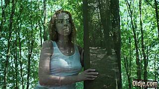 redhead teen 18+ seduces grandpa for blowjob and sex