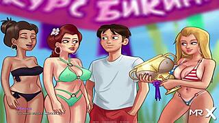 Summertime Saga Uncensored Blowjob with Milk Titty Snack 96