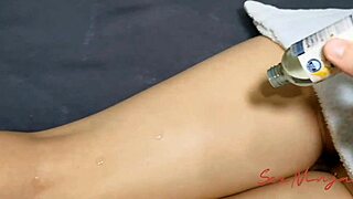 Massaging my step-mom’s big ass leads to a hot scene
