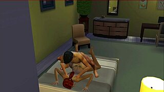 Aunt and nephew have sex in this cartoon porn video