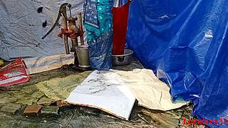 desi village wife fucked hard on table outdoors