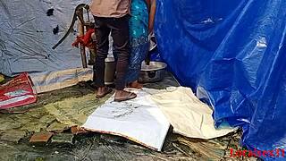 desi village wife fucked hard on table outdoors