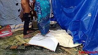Hardcore webcam video of hot desi wife's outdoor sex