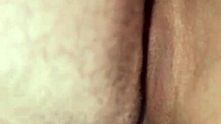 Petite amateur gets her pussy broken with creampie in pov