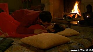 a sensual indian lover explores deep oral rituals with passion