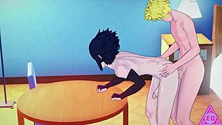 Me seein Naruto Sasuke doin blowjob and cumshot in hentai