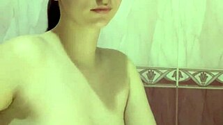 Wanna see a busty student tease in the shower?