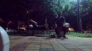 Hey, found a hung guy at the park, wanna join us?