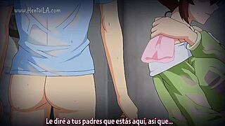 i watch the security guard episode 5 in spanish, it's so erotic with hentai anime