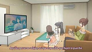 i watch the security guard episode 5 in spanish, it's so erotic with hentai anime