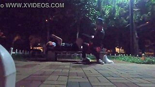 Hey, found a hung guy at the park, wanna join us?