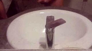 Young gay stud masturbates alone in his room