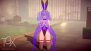 Picture this sexy fantasy girl exploring wild sex in her anime hentai game world