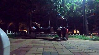 Hey, found a hung guy at the park, wanna join us?