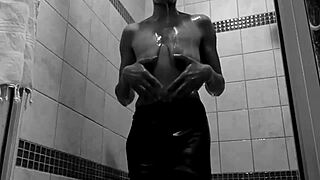 I lay down for comedy, but ended up squirting cum everywhere, oops!